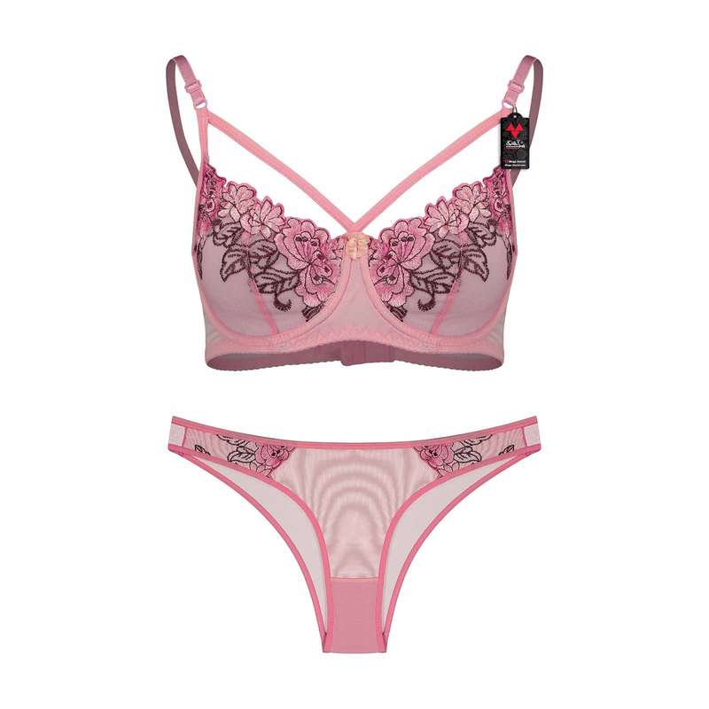 ست شورت و سوتین زنانه شباهنگ مدل همیشه بهار رنگ صورتی