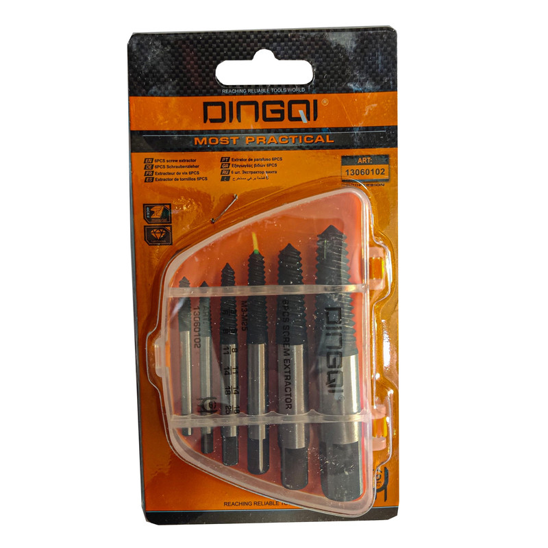 قلاویز چپ گرد دینگیشی مدل ART : 13060102 بسته 6 عددی