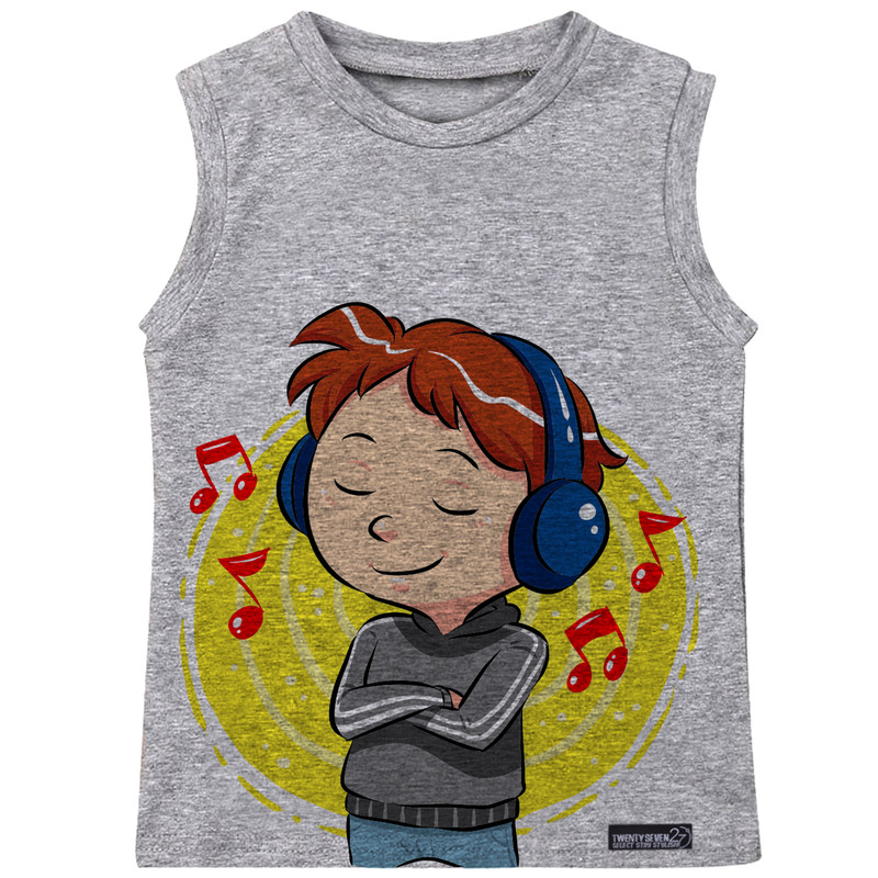 تاپ دخترانه 27 مدل Boy Listening to Music کد MH803