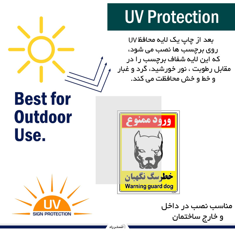 برچسب ایمنی مستر راد طرح خطر سگ نگهبان مدل HSE-OSHA-145 برچسب ایمنی مستر راد طرح خطر سگ نگهبان مدل HSE-OSHA-145