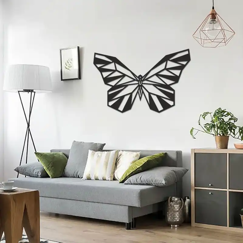 استیکر چوبی طرح پروانه