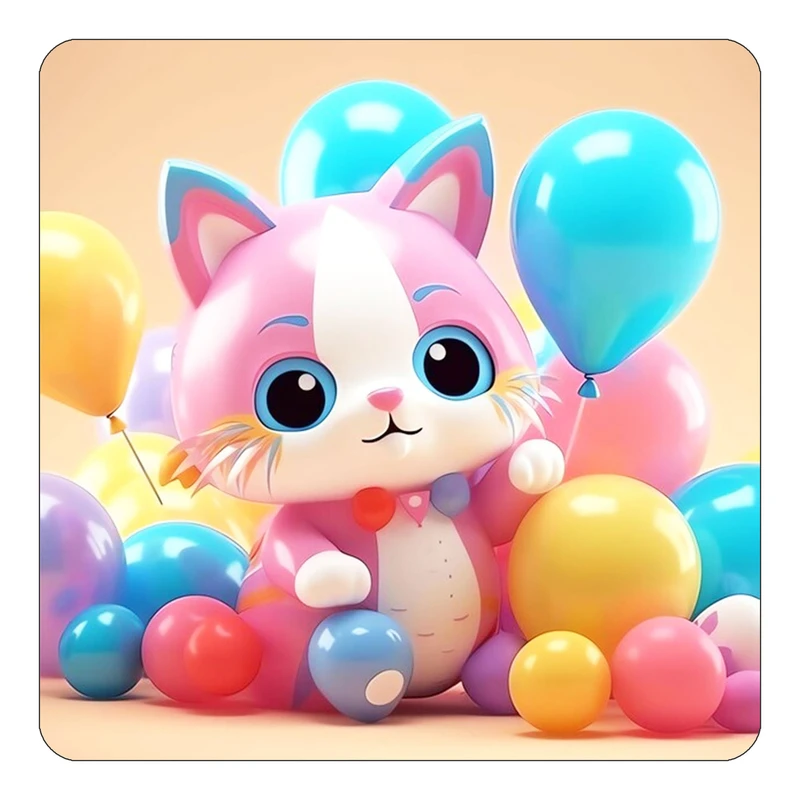 مگنت کاکتی طرح حیوانات کارتونی مدل mp27709