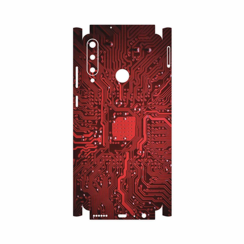 برچسب پوششی ماهوت مدل Red Printed Circuit Board-FullSkin مناسب برای گوشی موبایل هوآوی Y6p
