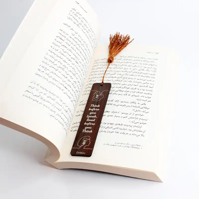 نشانگر کتاب گلسو مدل بخوان بیندیش و  صحبت کن