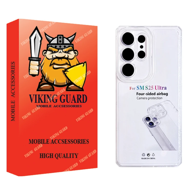 کاور وایکینگ قاب مدل ژله ای مناسب برای گوشی موبایل سامسونگ Galaxy S25 Ultra