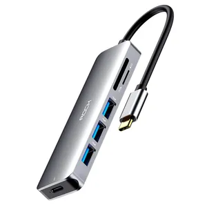 هاب 6 پورت USB-C راک مدل RCB0699