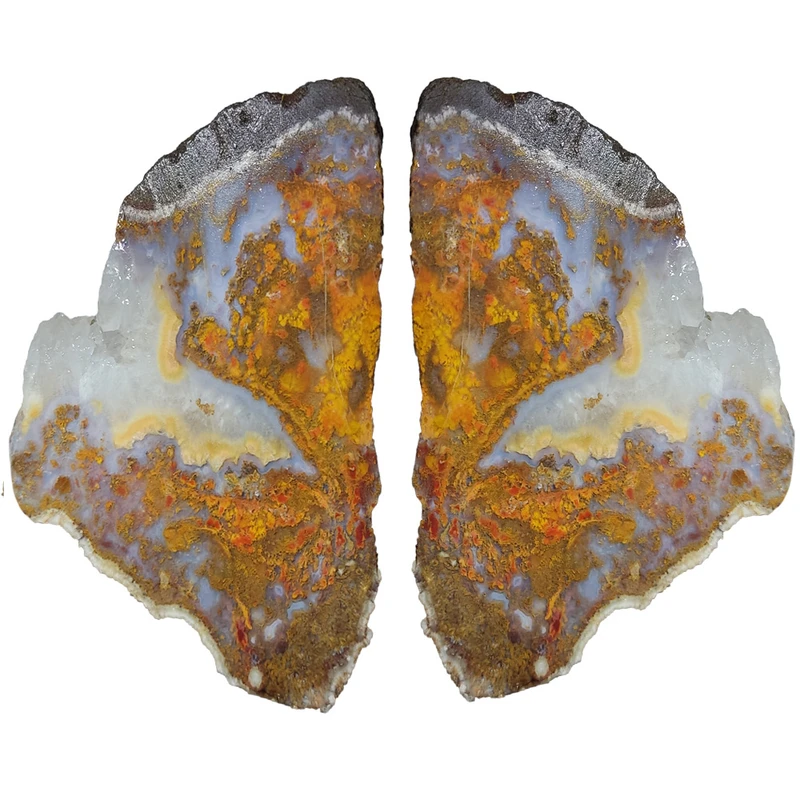 سنگ عقیق مدل شجر پاییزی  کد 5 مجموعه 2 عددی