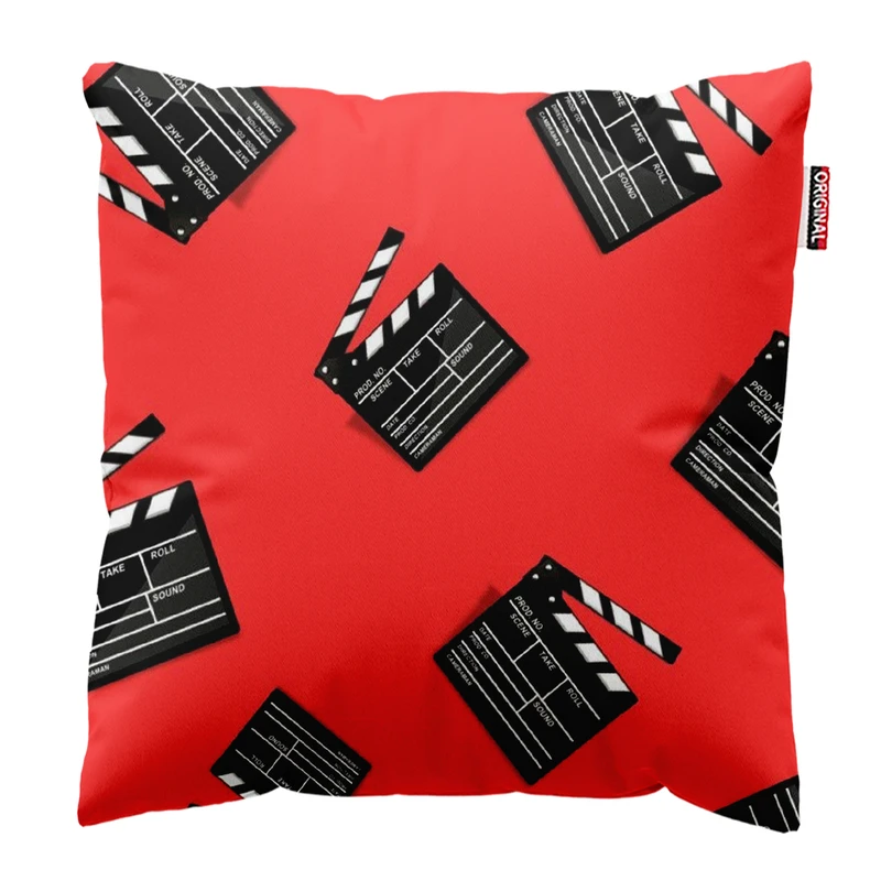 کوسن پاد آفرین طرح سینما کد 4872 سایز 30*30 سانتی متر