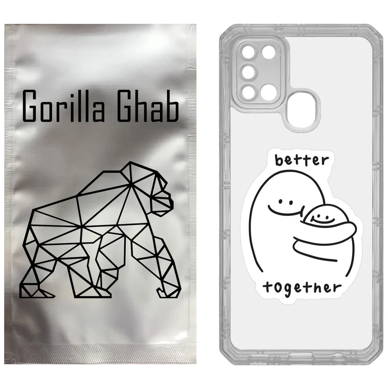 کاور گوریلا قاب مدل CLG کد 90 طرح Together مناسب برای گوشی موبایل سامسونگ Galaxy A21S