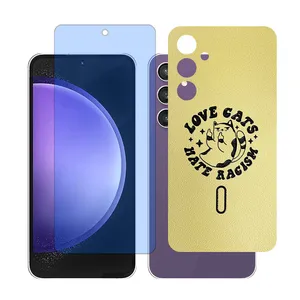 Glass Together model Matte Anti-blue Screen Protector Suitable for Samsung Galaxy S23 FE Mobile Phone with Back cover sticker