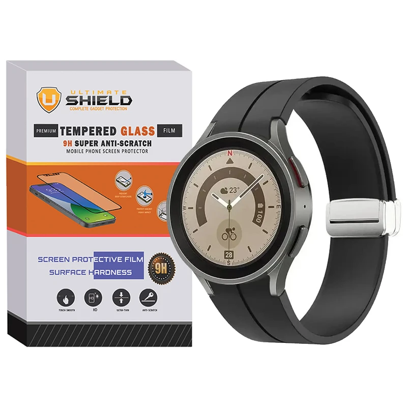 بند آلتیمیت شیلد مدل Magnetic-ORG-UL مناسب برای ساعت هوشمند سامسونگ Galaxy Watch 5 40mm / Watch 5 44mm / Watch 5 Pro 45mm