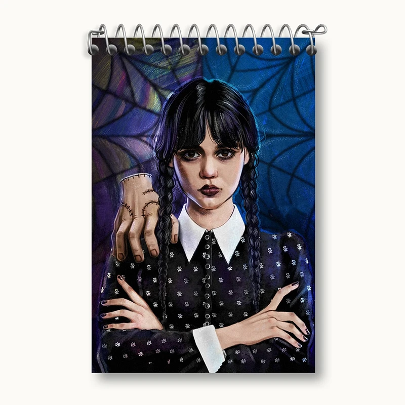 دفتر یادداشت 50 برگ خندالو مدل ونزدی (Wednesday) کد F2462