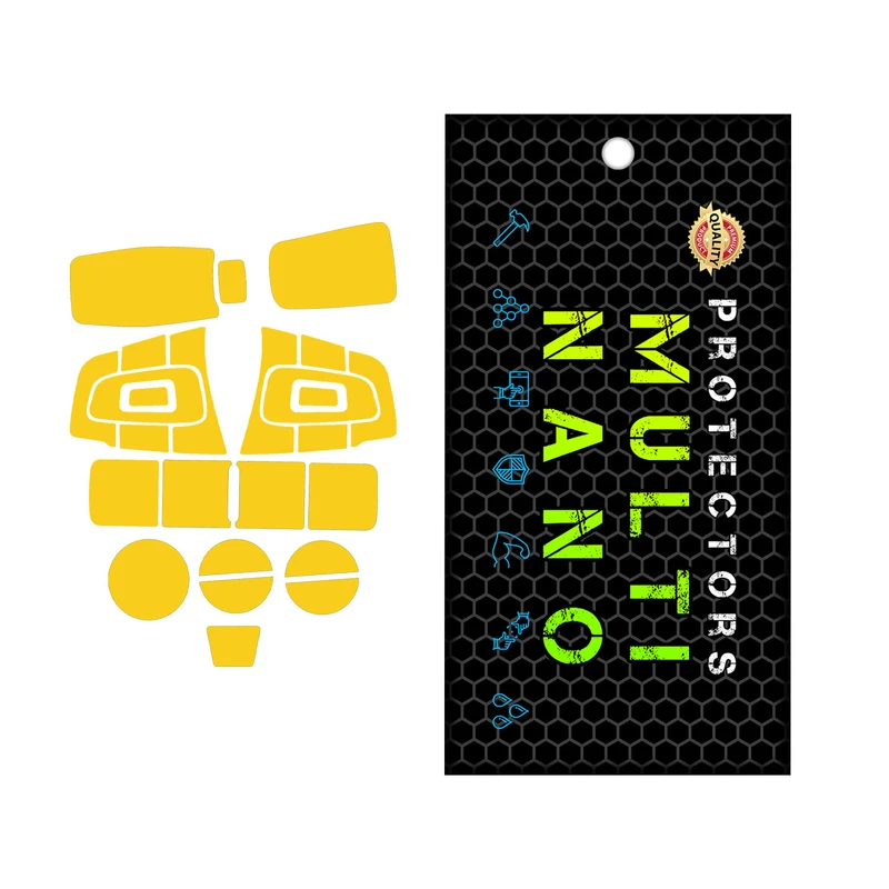 برچسب  محافظ شفاف دکمه‌های خودرو مولتی نانو مدل X-F1T مناسب برای فونیکس آریزو 6 Pro مجموعه 25 عددی