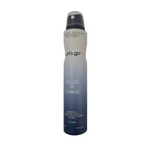 اسپری دئودورانت مردانه لتس گو مدل blue de chanel  حجم 200 میلی لیتر