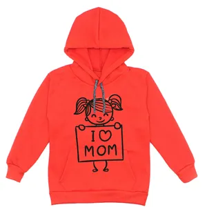 هودی دخترانه مدل A57 رنگ قرمز