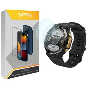Sprig SPG Glass Screen Protector For Amazfit T-Rex Pack of 2