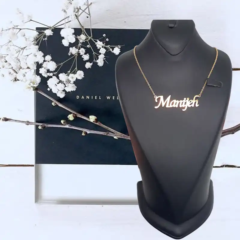 گردنبند نقره زنانه آی جواهر مدل منیژه