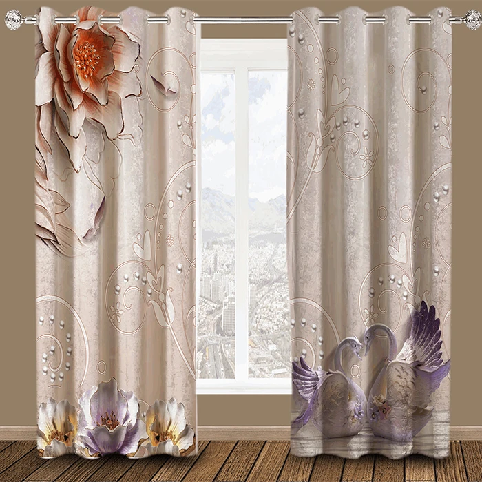 پرده هازان مدل HZD239 سایز 280×140 سانتی متر