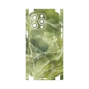 MAHOOT Green_Crystal_Marble-FullSkin Cover Sticker for Apple iPhone 14 Pro Max