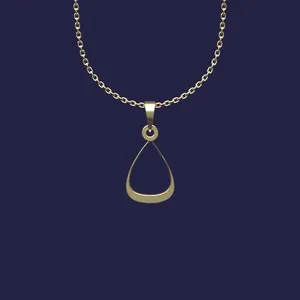 گردنبند طلا 18 عیار زنانه مدوپد مدل هندسی کد Y2-1-1271