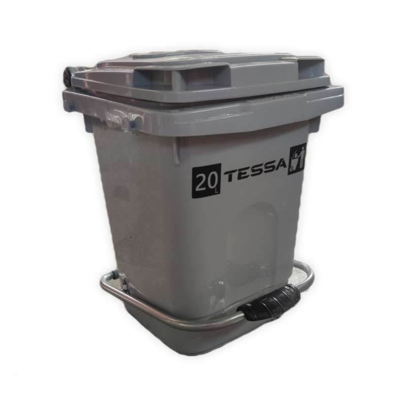 سطل زباله تسا مدل پدالی 20L سطل زباله تسا مدل پدالی 20L