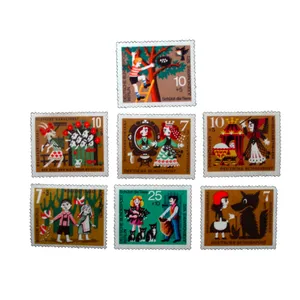 تمبر یادگاری مدل کارتونی کد aa-419 مجموعه 7 عددی