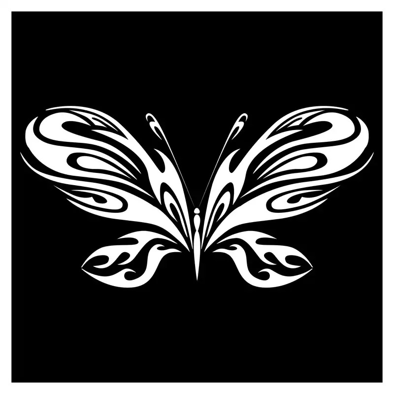 شابلون مدل پروانه کد SP293-1