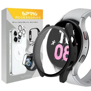 کاور اسپریگ مدل Protective مناسب برای ساعت هوشمند سامسونگ Galaxy Watch 6 44mm به همراه محافظ صفحه نمایش