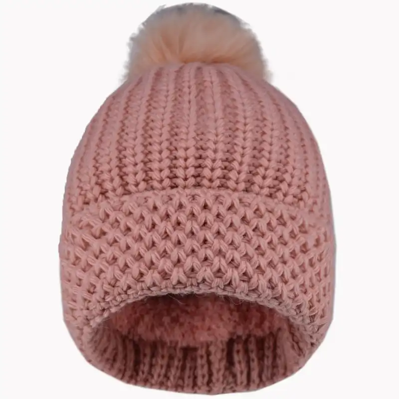 کلاه مدل پوم دار داخل خز