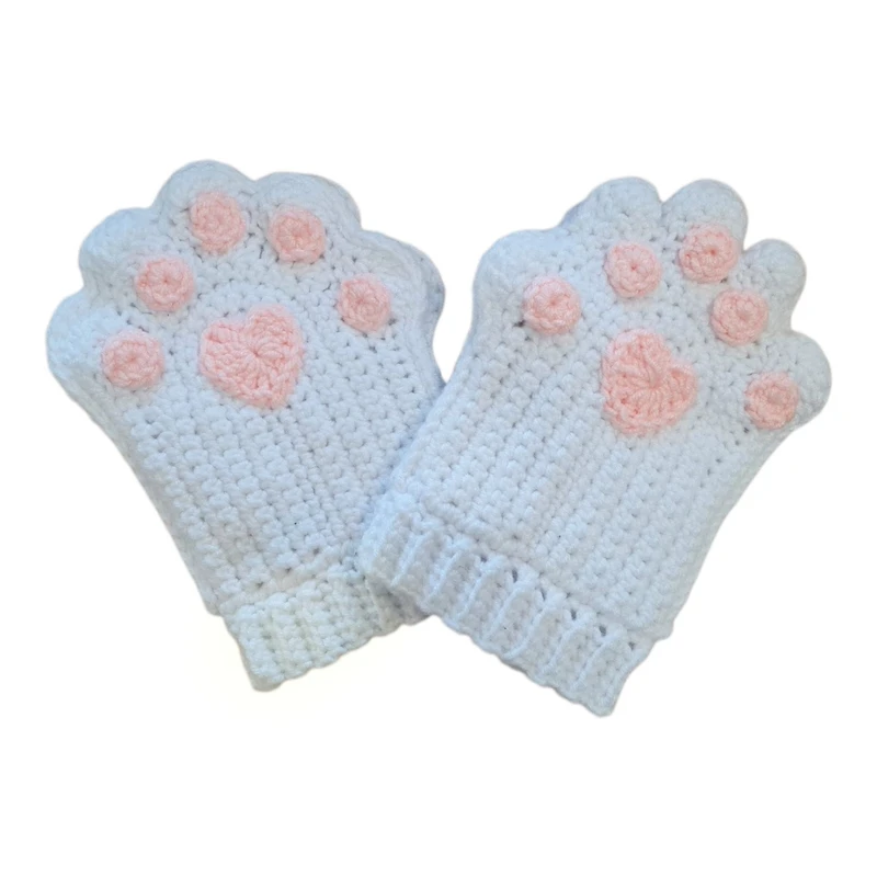 دستکش بافتنی زنانه مدل پنجه گربه