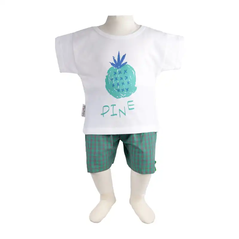 ست تی شرت و شلوارک نوزادی آدمک مدل میوه