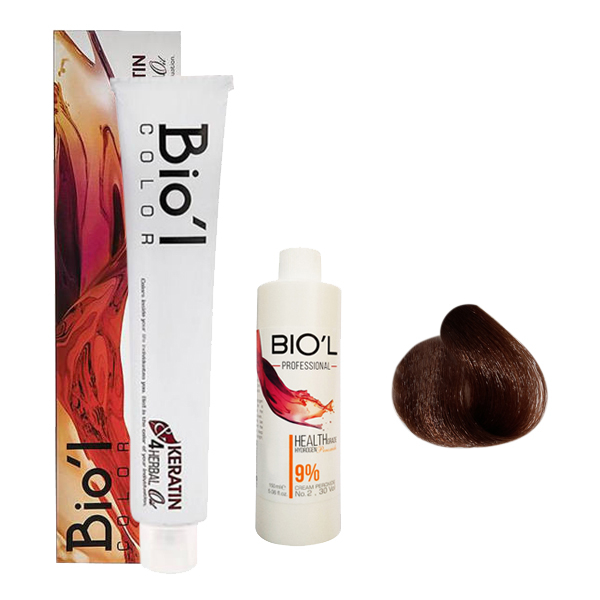 	 کیت رنگ مو بیول سری SUPER BLONDE شماره 8.59 حجم 100 میلی لیتر رنگ بلوند جگری روشن