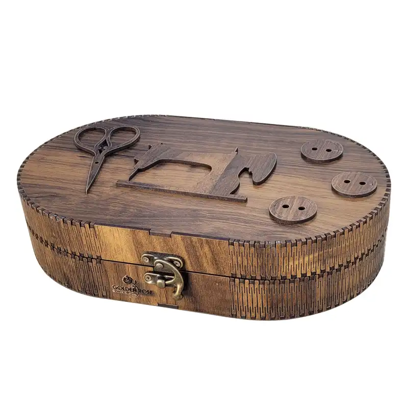 جعبه نخ و سوزن گلدن رز مدل 1634 مجموعه 17 عددی