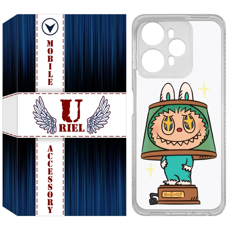 کاور یوریل مدل Clear کد 126 طرح لبوبو Labubu مناسب برای گوشی موبایل وکال V1 / V1 Plus