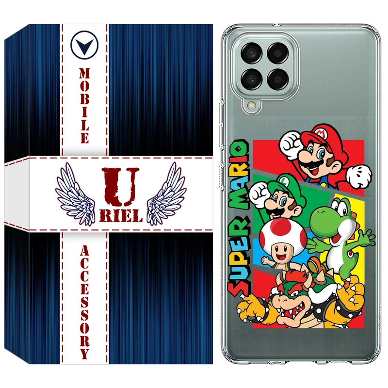 کاور یوریل مدل Clear کد 76 طرح ماریو مناسب برای گوشی موبایل سامسونگ Galaxy M33