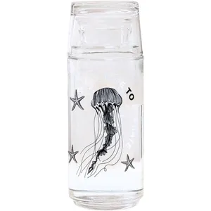 ست بطری و لیوان لیمون مدل عروس دریایی