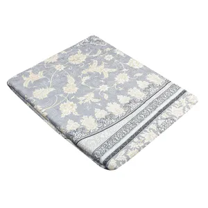 روفرشی مدل مخمل شانل کشدار کد R-1009 زمینه طوسی