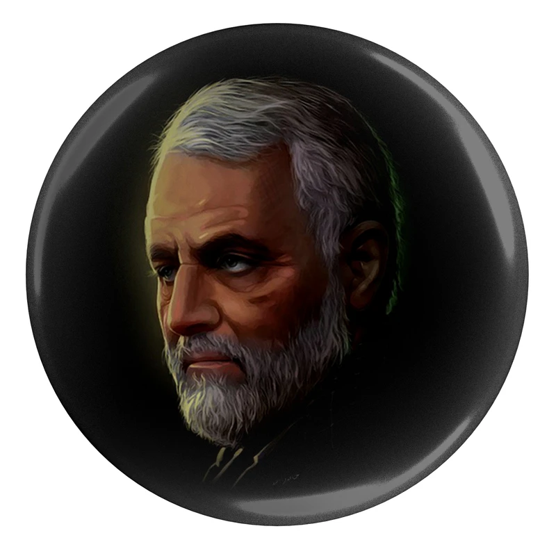 مگنت طرح سردار شهید حاج قاسم سلیمانی مدل S4814 