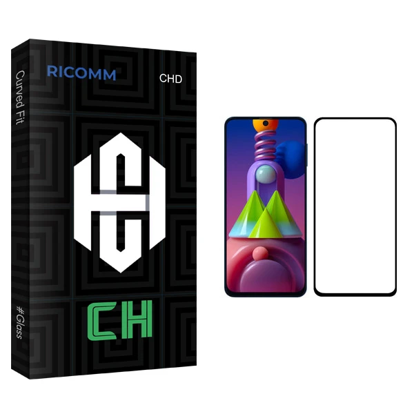 محافظ صفحه نمایش ریکام مدل CH glass مناسب برای گوشی موبایل سامسونگ Galaxy M51