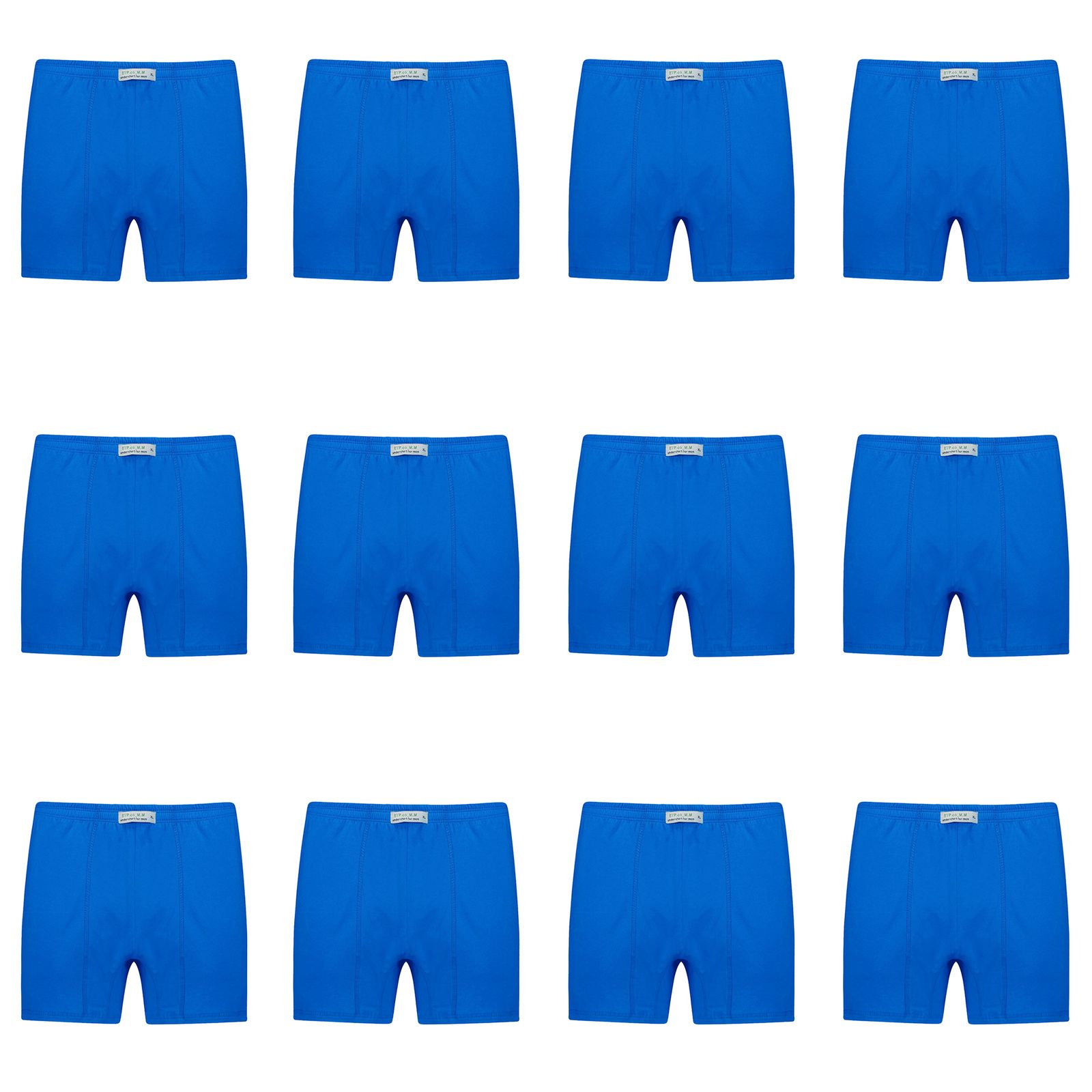 شورت پادار مردانه برهان تن پوش مدل 14-04 بسته 12 عددی رنگ آبی