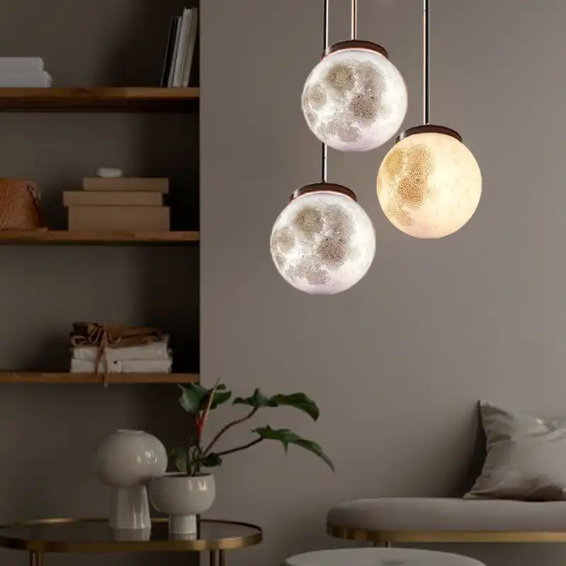 چراغ آویز مدل کره ماه