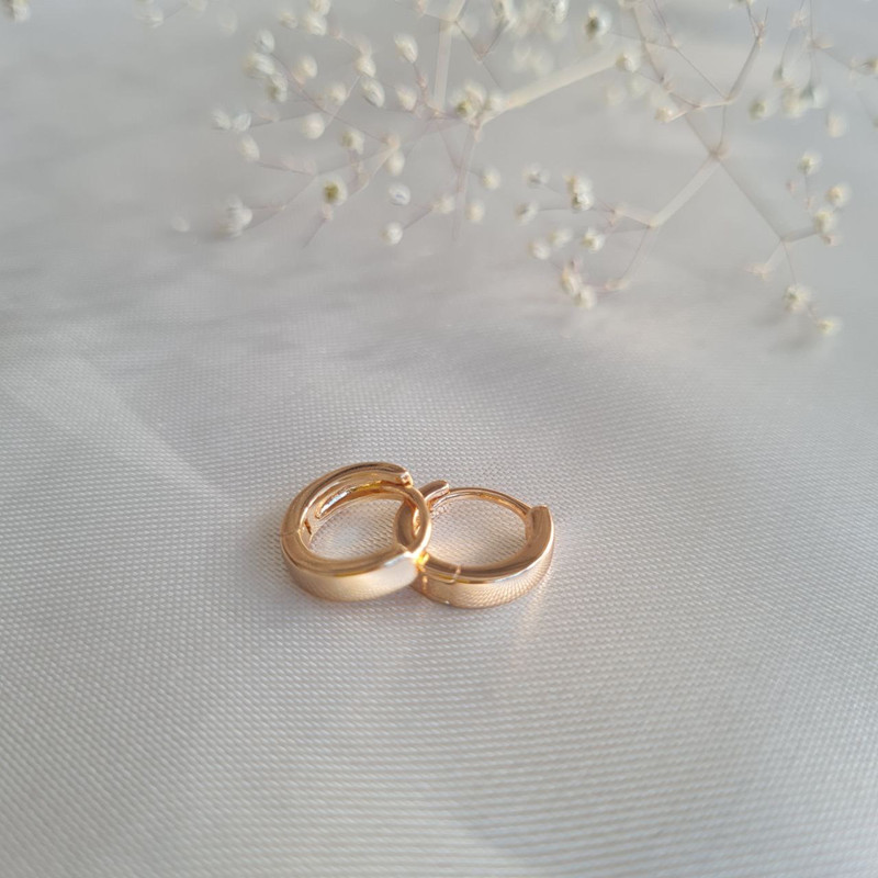 گوشواره زنانه ژوپینگ مدل حلقه ای ساده کد A8