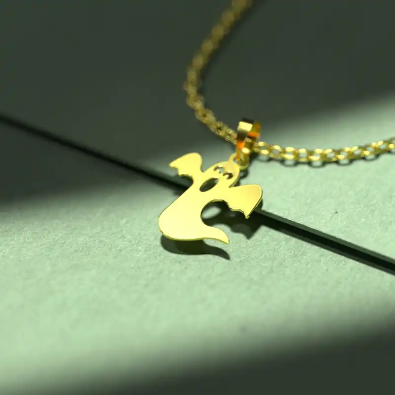 گردنبند طلا 18 عیار زنانه مدوپد مدل هالووین کد G3-1-1091