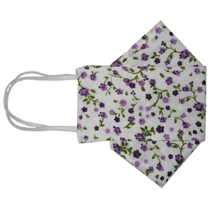 ماسک پارچه‌ای مدل گل کد DB23