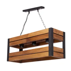 چراغ آویز ای دی ام وود مدل چوبی کد W-1706