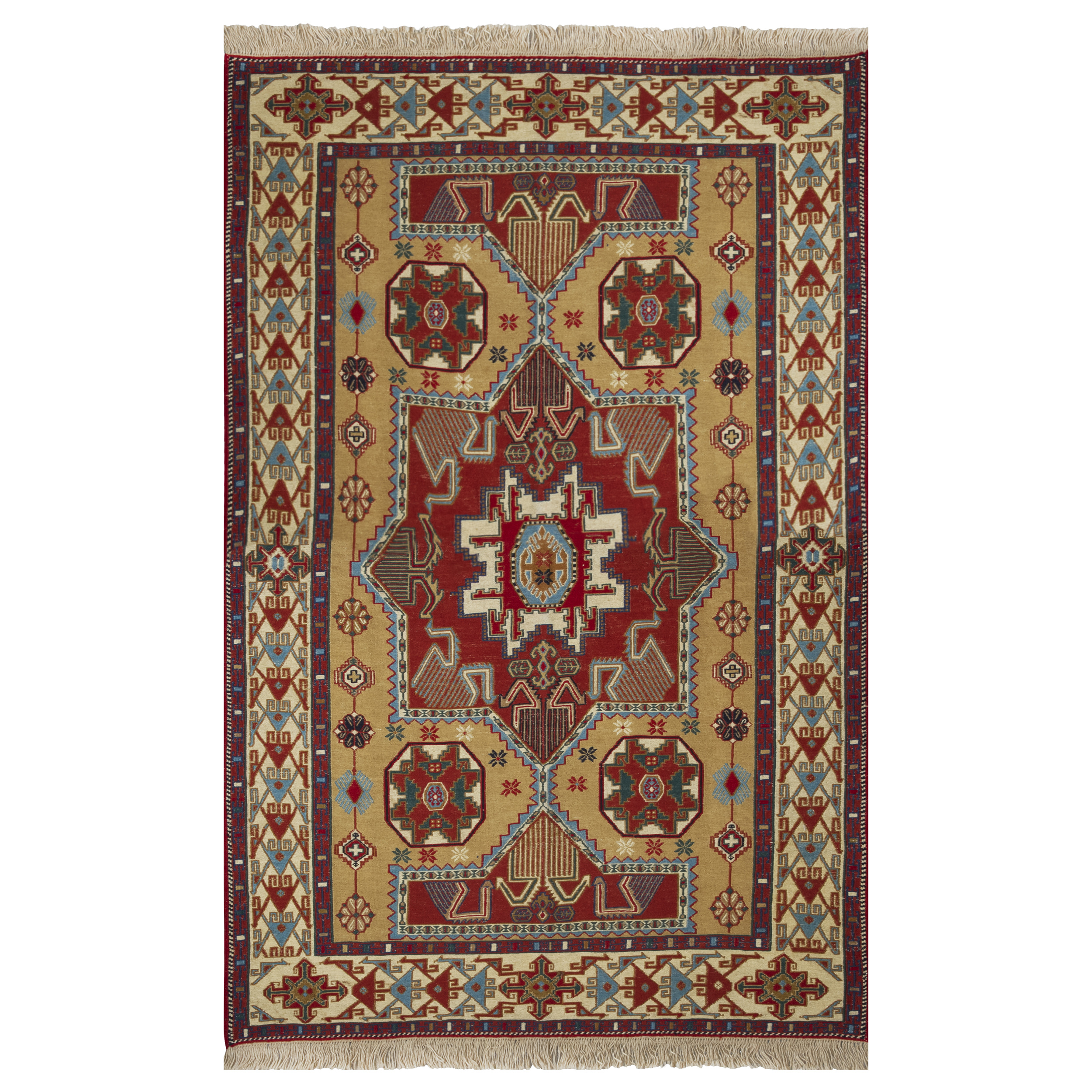 گلیم دستباف دو و نیم متری طرح سوزنی مدل H60