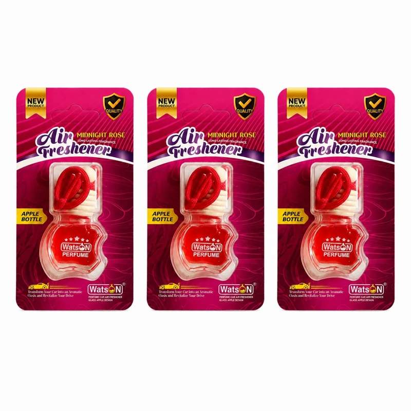 آویز خوشبوکننده خودرو واتسون مدل A301 با رایحه MIDNIGHT ROSE بسته 3 عددی