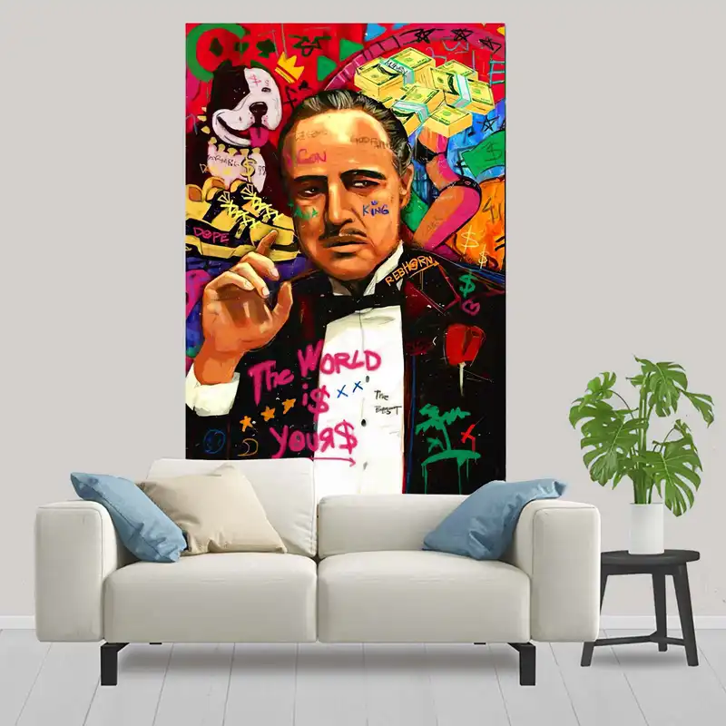 پوستر پارچه ای مدل پدرخواننده کد 001