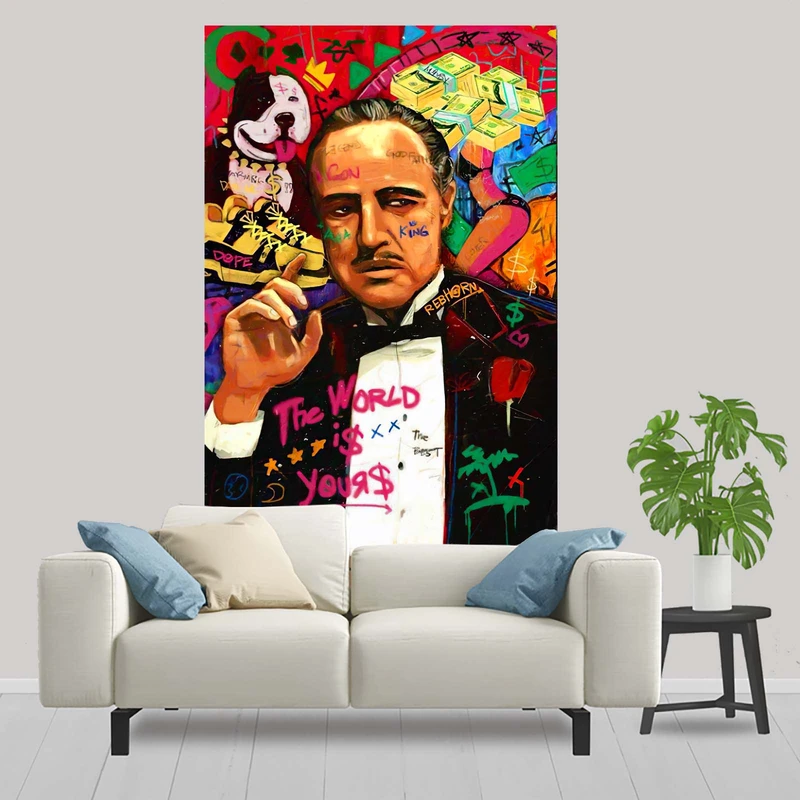 پوستر پارچه ای مدل پدرخواننده کد 001