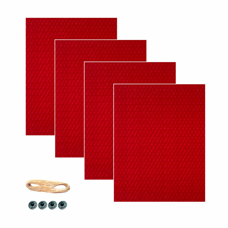 شمع بیزوکس مدل ورق موم عسل کد 1418M مجموعه 4عددی